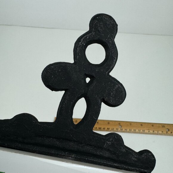 Vtg Florida Oranges White Ceramic Tile Cast Iron Trivet Tabletop Hanging Handle - Picture 10 of 12